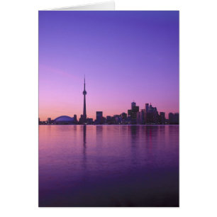 Horizonte de Toronto por la noche, Ontario, Canadá