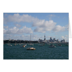 Horizonte hermoso de Auckland