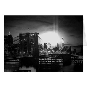Horizonte negro y blanco de Nueva York