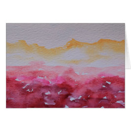 Horizonte Rojo Y Amarillo Del Paisaje Acuático