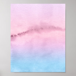 Horizonte rosa Resumen arte acuático paisajístico