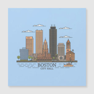 Horizonte urbano de la ciudad de Boston, horizonte