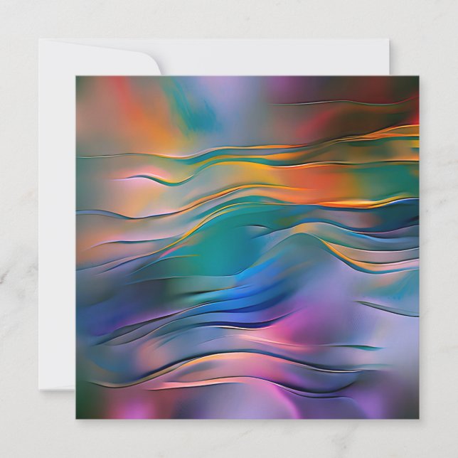 "Horizontes fluidos" Arte abstracto contemporáneo (Anverso)