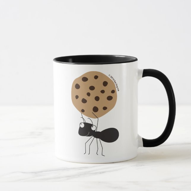 Hormiga con la taza de la galleta (Derecha)