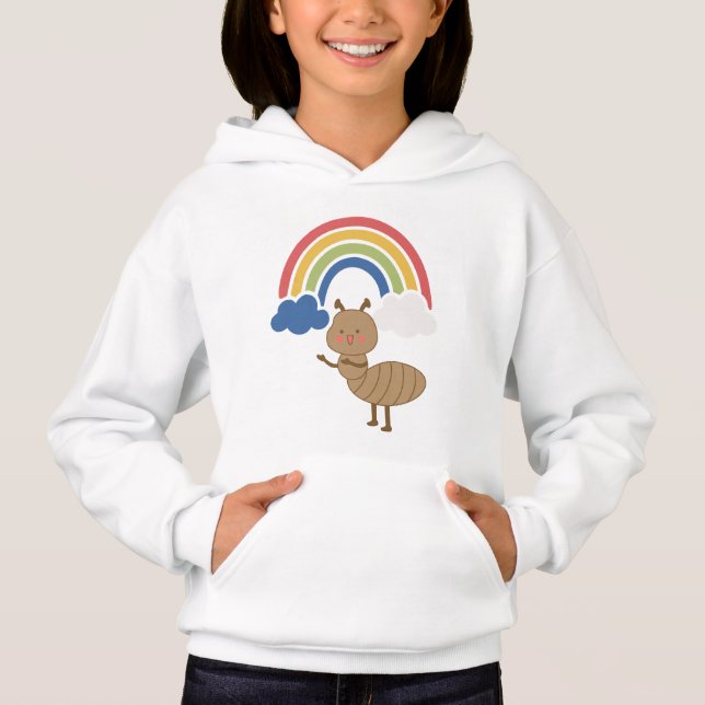 Hormiga Feliz y Arcoíris - Diseño de Dibujos Anima (Anverso)