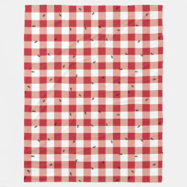 Hormigas en una comida campestre - manta del paño