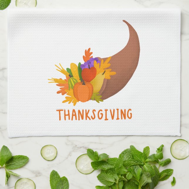 Horn Of Plenty Kitchen Toalla (Doblado)