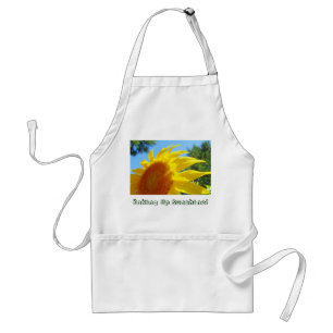¡Horneando Sol! delantales Amarillo Girasoles Horn