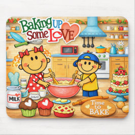 Horneando Un Poco De Amor Alfombrilla Para Ratón