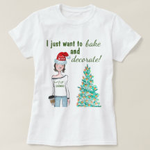 Hornear y Decorar Camiseta de Navidad