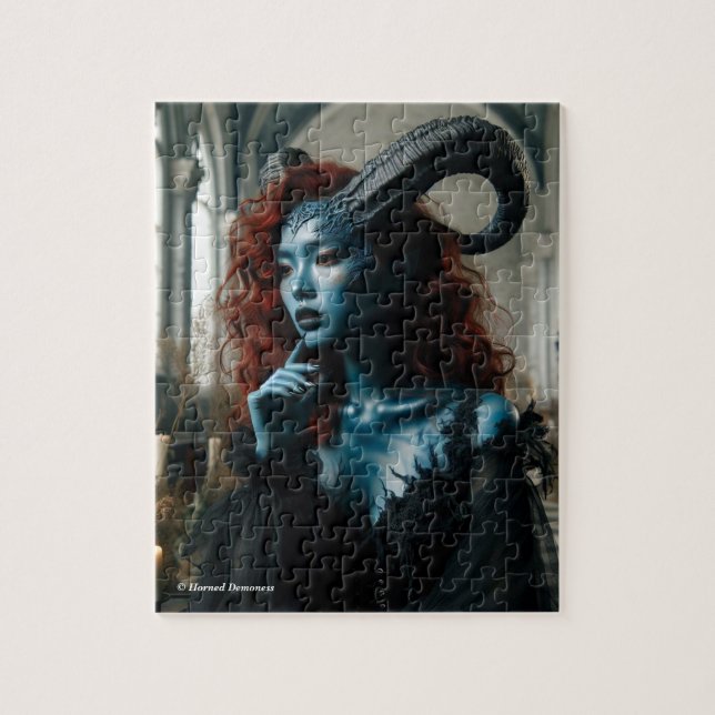 Horned demoness puzzle (Vertical)