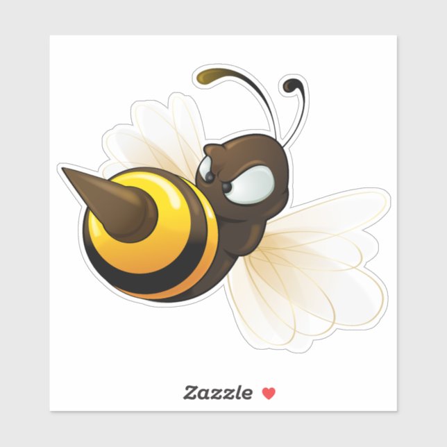 Hornets Mascot Vinyl Pegatina (Hoja)