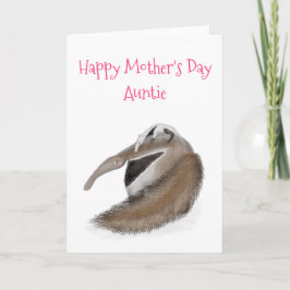 Horno y tarjeta del día de la madre para tía