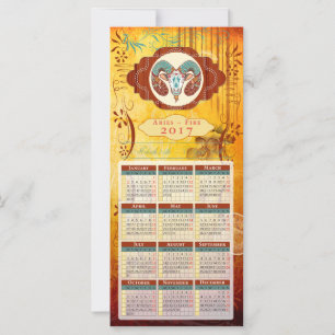 Horoscope Calendar Card 2017 ~ Aries