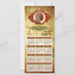 Horoscope Calendar Card 2017 ~ Virgo