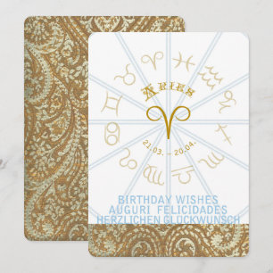 HOROSCOPE ~ Invitación de cumpleaños - Aries