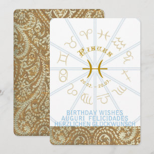 HOROSCOPE ~ Invitación de cumpleaños - Pisces