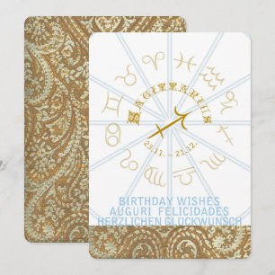 HOROSCOPE ~ Invitación de cumpleaños - Sagittarius