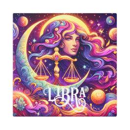 Horóscopo Rótulo Libra Zodiac Eéreo Arte místico