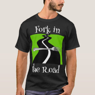 Horquilla en la camiseta de la carretera