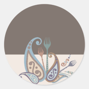 horquillas de paisley de mi pegatina de regalo de