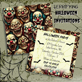 Horrible fiesta de Halloween de payasos
