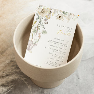 Horrible programa de eventos de flores silvestres