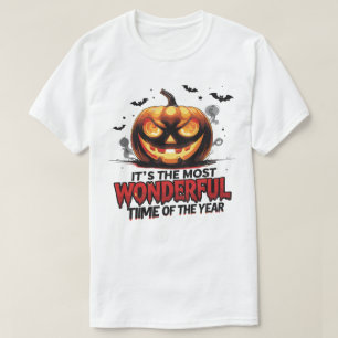 Horror Calabaza Cara A La Camisa Arte Único