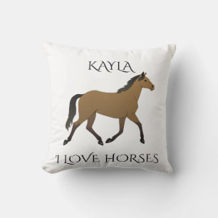 HORSE almohada personalizada de lanzamiento.