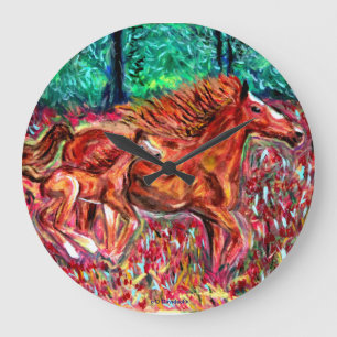 Horse Art - Relojes de diseño - Arte de D. Davidso