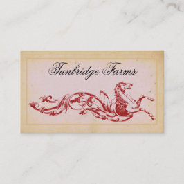 Horse Farm Riding Embarcadero Tarjetas de visita