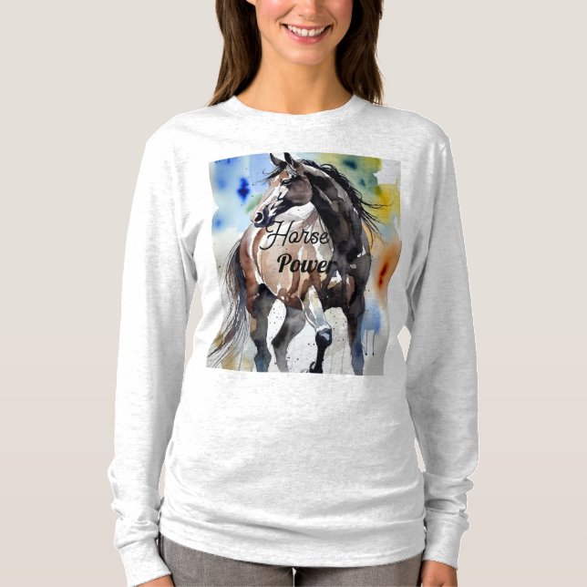 Horse Painting Long Sleeves Top (Anverso)
