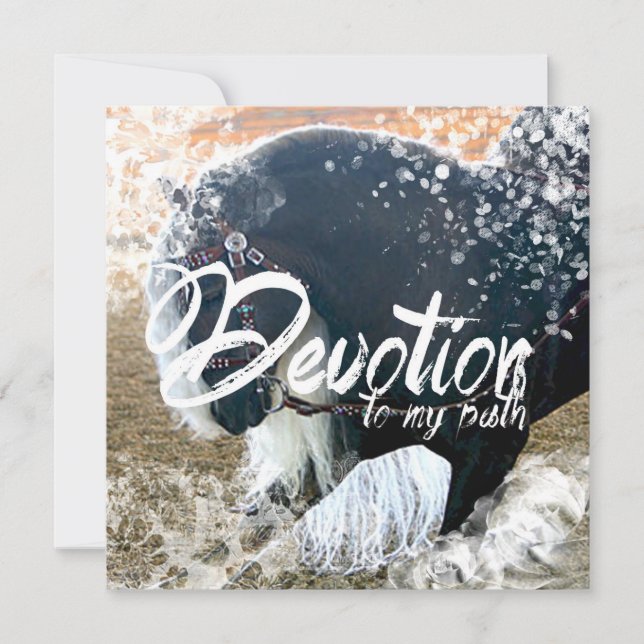 HORSE SERIE 4 - Tarjeta, saludo, invitación (Anverso)