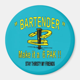 Horse Shoe Pitching 3" Redondo imán