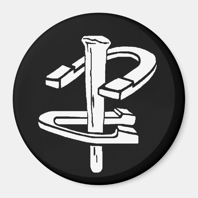 Horse Shoes imán de 3" (Frente)