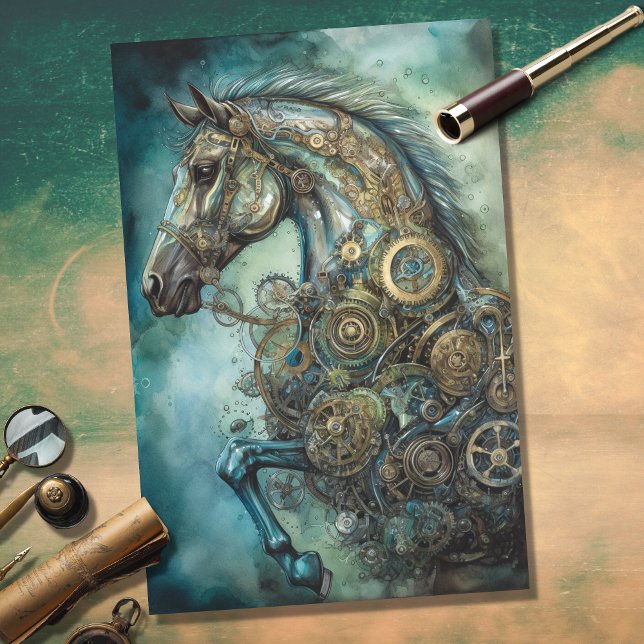 Horse Steampunk 1 Papel de descodificación (Subido por el creador)
