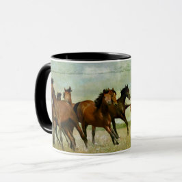 Horses Mug, Copa de Café de temática ecuestre