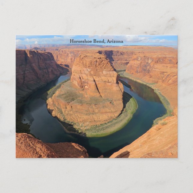 Horseshoe Bend, tarjeta postal de Arizona (Anverso)