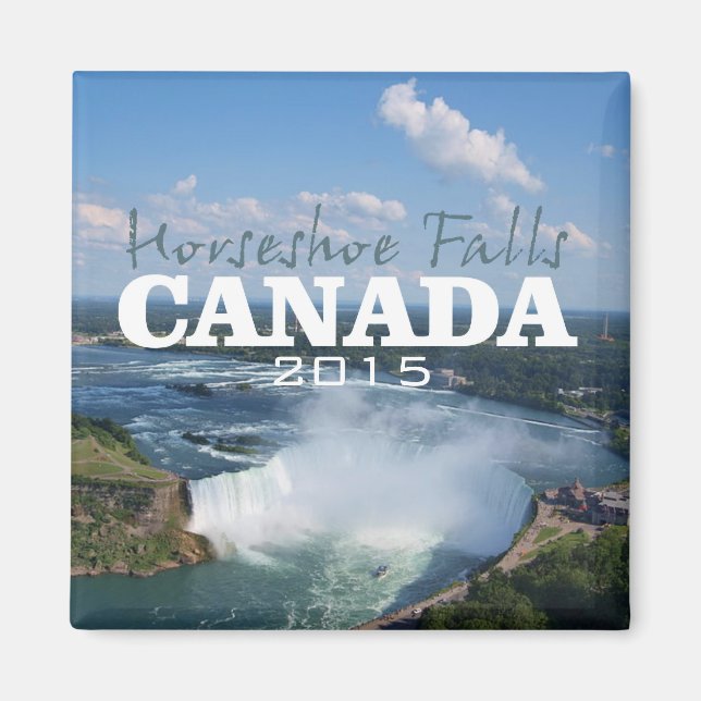 Horseshoe Cae Canadá Año de cambio de imán de viaj (Frente)