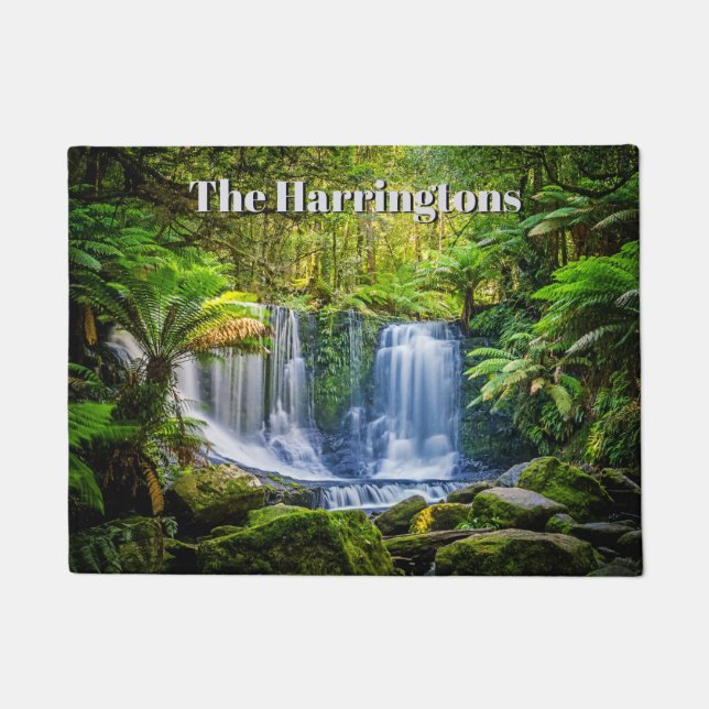 Horseshoe Falls alfombra de puerta de nombre perso (Anverso)