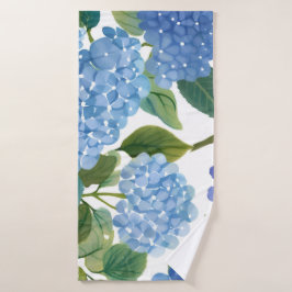 Hortensia Azul Acuarela Floral Costero