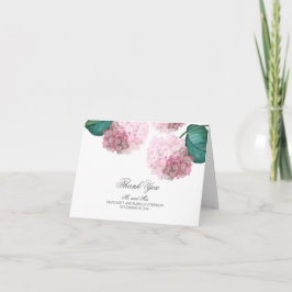 Hortensia Rosa Agradecimiento de Boda Floral Vinta