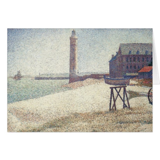 Hospicio y faro, Honfleur de Georges Seurat (Anverso (Horizontal))