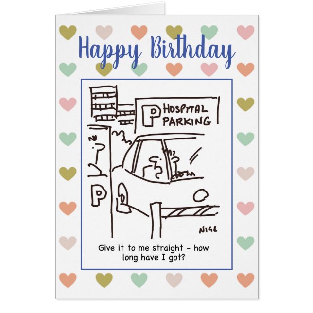 Hospital Car Parking Car on a Car Park Cartoon (Frente)