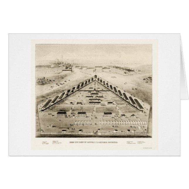 Hospital de Lincoln en Washington, DC 1865 (Anverso (Horizontal))