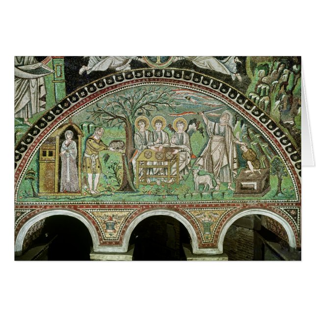 Hospitalidad de Abraham y del sacrificio de (Anverso (Horizontal))