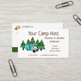 Host de campamento RV Personalizado| Tarjeta de pr