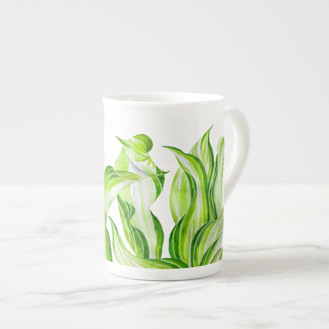'Hosta con Mosta' en una taza de hueso de China (Derecha)