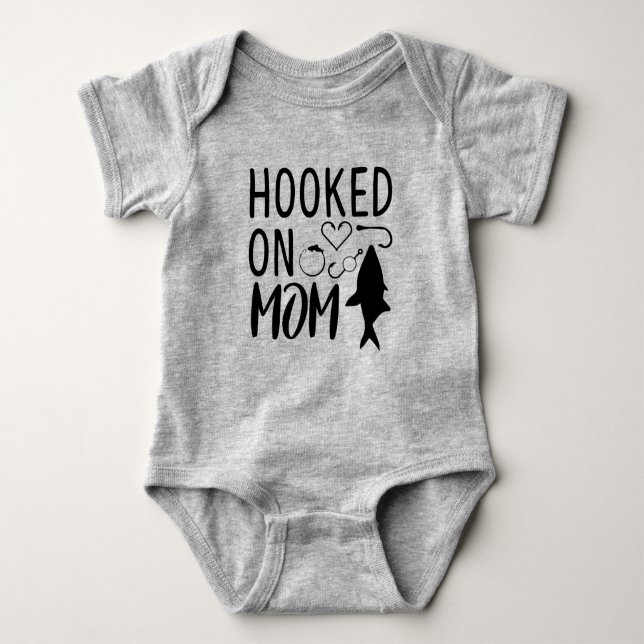 Hosted On Mom Baby Jersey Bodysuit (Anverso)