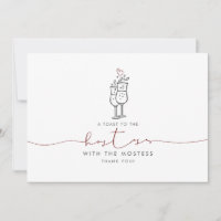 Hostess Mostess Cute Minimalista Gracias